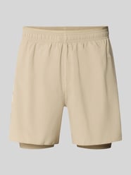 Regular fit sportshorts met logoprint model 'ADI365/// 2i1 M' van adidas Training Beige - 26