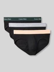 Regular fit slips van katoenmix in set van 3 van Calvin Klein Underwear - 35