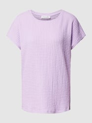 T-Shirt mit Strukturmuster von Christian Berg Woman Lila - 38