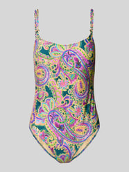 Slim Fit Badeanzug mit Allover-Paisley-Print Modell 'Lise' von Marie Jo - 2