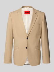 Slim fit 2-knoops colbert van wolmix, model 'ARTI' van HUGO Beige - 22