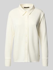 Bluzka o kroju regular fit z mieszanki lyocellu z detalem z logo od Windsor - 34