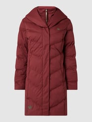Płaszcz pikowany z kapturem model ‘Natalka’ od Ragwear Czerwony - 15