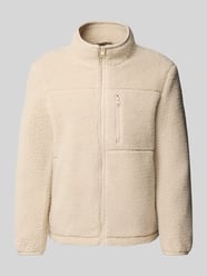 Teddyjacke mit Brustreißverschlusstasche von s.Oliver RED LABEL Beige - 35