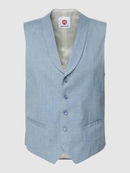 Weste mit Leistentaschen Modell 'Paddy' von CG - Club of Gents Blau / Türkis - 35