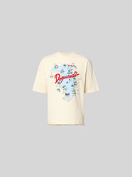 Loose Fit T-Shirt mit Logo-Print von Dsquared2 Beige - 23