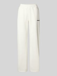 Wide Fit Sweatpants mit Logo-Stitching Modell 'Anni' von Pegador Beige - 2