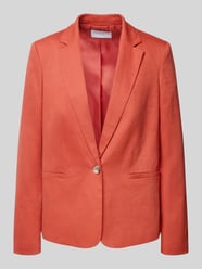 Slim Fit Blazer aus Baumwoll-Leinen-Mix mit Viskose-Anteil von Jake*s Collection - 36