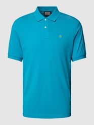 Poloshirt mit Logo-Stitching Modell 'Classic Organic Pique Pol' von Scotch & Soda Blau / Türkis - 16