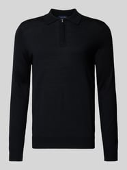 Gebreide pullover van een mix van merinowol met platte kraag van Christian Berg Men - 44