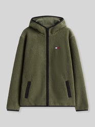 Regular Fit Teddy- / Webpelzjacke mit Kapuzenkragen von Tommy Jeans - 15