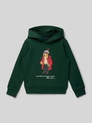 Hoodie mit Motiv-Print von Polo Ralph Lauren Teens Grün - 12