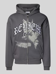 Sweatjacke mit Label-Stitching von REVIEW Grau - 45