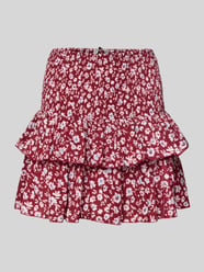 Rozkloszowana spódnica mini z falbanami model 'ZOEY' od ONLY - 43