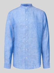 Regular Fit Leinenhemd mit Stehkragen von Christian Berg Men - 18