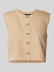 Gilet met doorknoopsluiting van zero Beige - 41