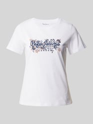 Regular Fit T-Shirt mit Rundhalsausschnitt Modell 'ROSALIND' von Pepe Jeans Weiß - 5