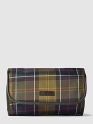 Toilettas met tartanruit, model 'Classic Tartan' van Barbour Groen - 18