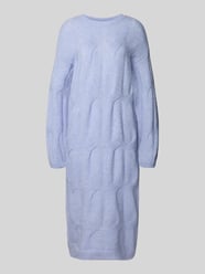 Sukienka z dzianiny o kroju relaxed fit z dodatkiem wełny model ‘JENNA’ od Pieces - 36