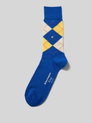 Socken mit grafischem Muster Modell 'KING' von Burlington Blau - 23