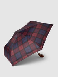 Parasol ze wzorem w szkocką kratę od Barbour Czerwony - 28