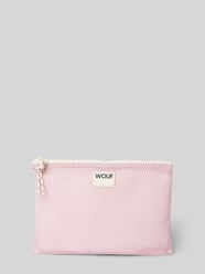 Kosmetiktasche mit Label-Patch Modell 'Blush' von WOUF Pink - 7