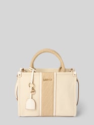 Handtas met labelapplicatie model 'RIDHI' van Liu Jo White Beige - 4