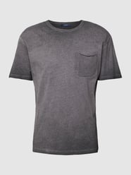 T-shirt z dodatkiem wiskozy i kieszenią na piersi model ‘BLUJACK’ od Jack & Jones Premium Czarny - 46