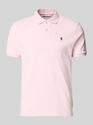 modern fit poloshirt met logo-stitching van REVIEW - 19
