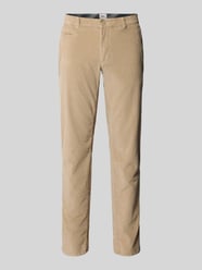 Slim Fit Cordhose mit Gesäßtaschen Modell 'Fabio' von Brax Beige - 11