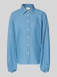 relaxed fit blouse in denimlook van Closed - 8