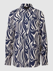 Blouse met all-over motief van More & More Blauw / turquoise - 3