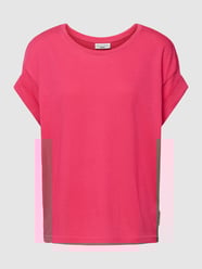 T-Shirt mit fixierten Ärmelabschlüssen von Marc O'Polo Denim Rosa - 30