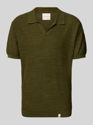 Regular fit poloshirt met V-hals van Colours & Sons - 5