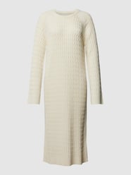 Strickkleid aus Lyocell-Baumwoll-Mix mit Strukturmuster von Gant Beige - 25