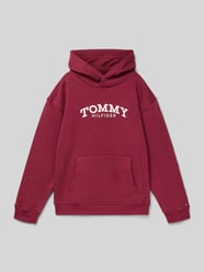 Bluza z kapturem o kroju regular fit z mieszanki bawełny od Tommy Hilfiger Teens - 6