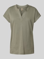 T-shirt z dekoltem w serek model ‘DERBY’ od Soyaconcept - 8