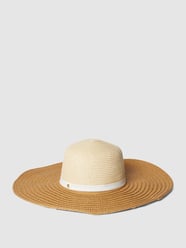 Strohhut mit Label-Applikation von Lauren Ralph Lauren Weiß - 39