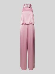 Jumpsuit met halter van V by Vera Mont Fuchsia - 1