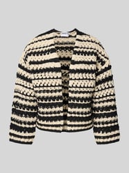 Strickjacke in Crochet-Optik von Jake*s Casual - 34