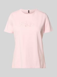 Regular Fit T-Shirt aus reiner Baumwolle Modell 'MIRANDA' von VERO MODA Pink - 20