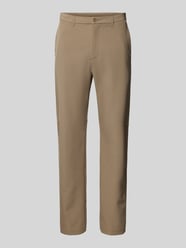 Regular Fit Stoffhose mit Bügelfalten Modell 'Commuter' von BOSS Green Beige - 3