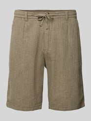 Bermudas mit seitlichen Eingrifftaschen und Bindegürtel von Lindbergh - 16