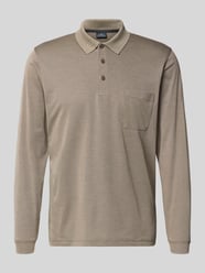 Regular Fit Poloshirt mit Brusttasche von RAGMAN Beige - 43