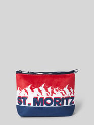 Portemonnaie mit Motiv-Print Modell 'ALINE' von MC2 Saint Barth Blau - 2