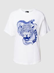 T-Shirt mit Label-Print von THE KOOPLES Weiß - 48
