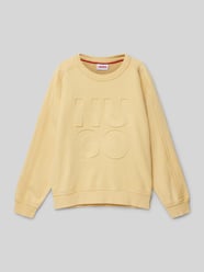 Sweatshirt met labeldetail van HUGO - 5