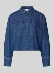 Cropped Jeansbluse aus reiner Baumwolle Modell 'POSEY' von VERO MODA - 16