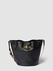 Torba typu worek z detalem z logo model ‘ANDIE’ od Lauren Ralph Lauren Czarny - 31