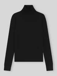 sweter z golfem o kroju slim fit z czystej żywej wełny model 'Frizani' od BOSS - 2